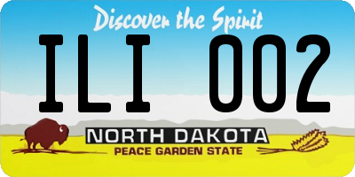 ND license plate ILI002