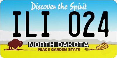 ND license plate ILI024