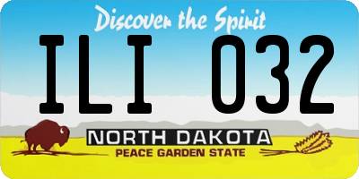 ND license plate ILI032