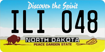 ND license plate ILI048