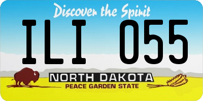 ND license plate ILI055