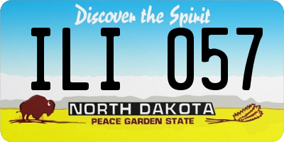 ND license plate ILI057