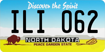 ND license plate ILI062