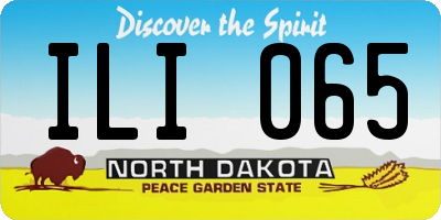 ND license plate ILI065