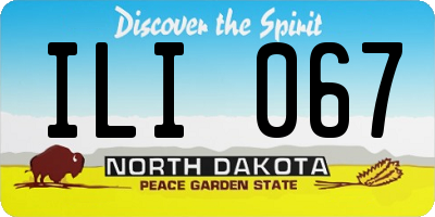 ND license plate ILI067
