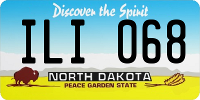 ND license plate ILI068