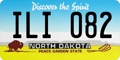 ND license plate ILI082