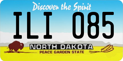 ND license plate ILI085