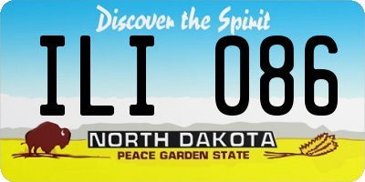 ND license plate ILI086