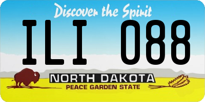 ND license plate ILI088