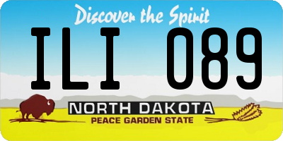 ND license plate ILI089