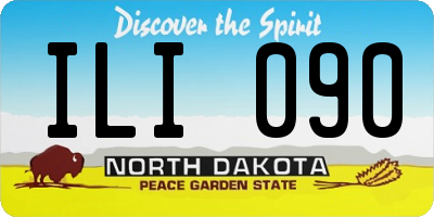 ND license plate ILI090