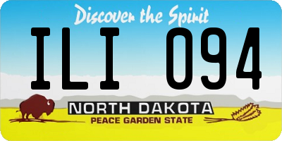 ND license plate ILI094