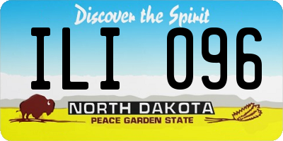 ND license plate ILI096