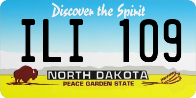 ND license plate ILI109