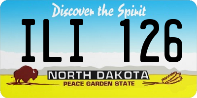 ND license plate ILI126