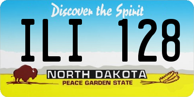 ND license plate ILI128