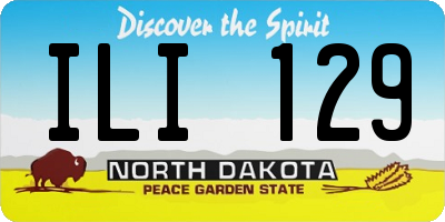 ND license plate ILI129