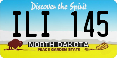 ND license plate ILI145