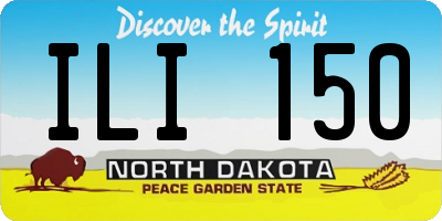 ND license plate ILI150