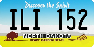 ND license plate ILI152