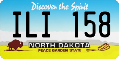 ND license plate ILI158