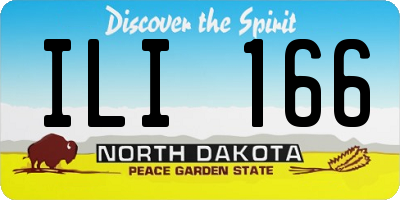ND license plate ILI166