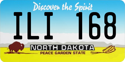 ND license plate ILI168