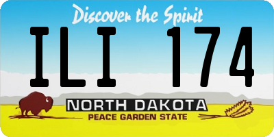 ND license plate ILI174