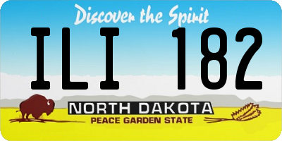 ND license plate ILI182
