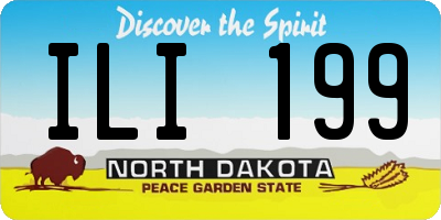 ND license plate ILI199