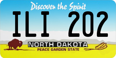 ND license plate ILI202