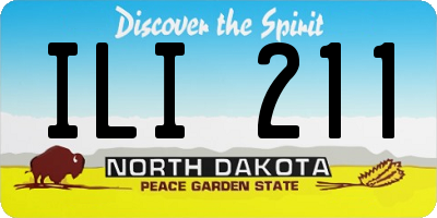 ND license plate ILI211