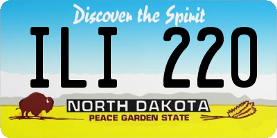ND license plate ILI220