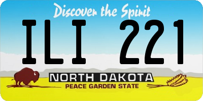 ND license plate ILI221