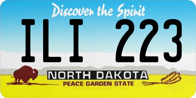 ND license plate ILI223