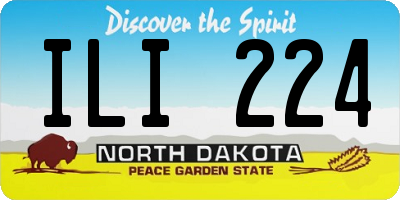 ND license plate ILI224