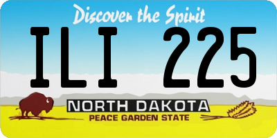 ND license plate ILI225