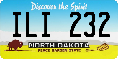 ND license plate ILI232