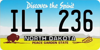 ND license plate ILI236
