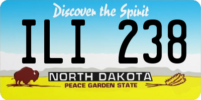 ND license plate ILI238