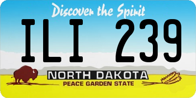 ND license plate ILI239