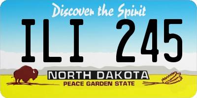 ND license plate ILI245