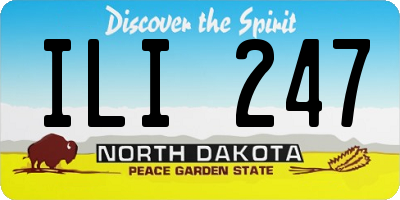 ND license plate ILI247