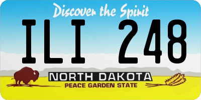 ND license plate ILI248