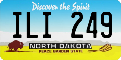 ND license plate ILI249