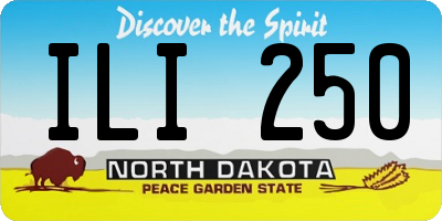 ND license plate ILI250