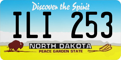 ND license plate ILI253