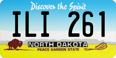 ND license plate ILI261