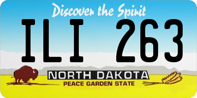 ND license plate ILI263